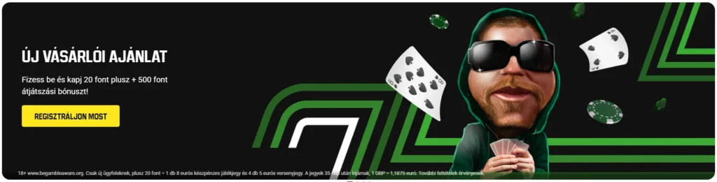 Bónusz az Unibet poker hez
