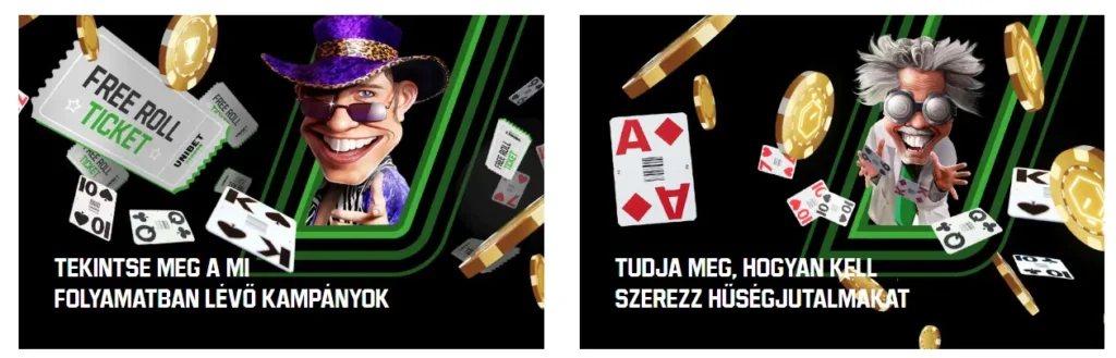 Promóciók és hűségpontok az Unibet póker hez